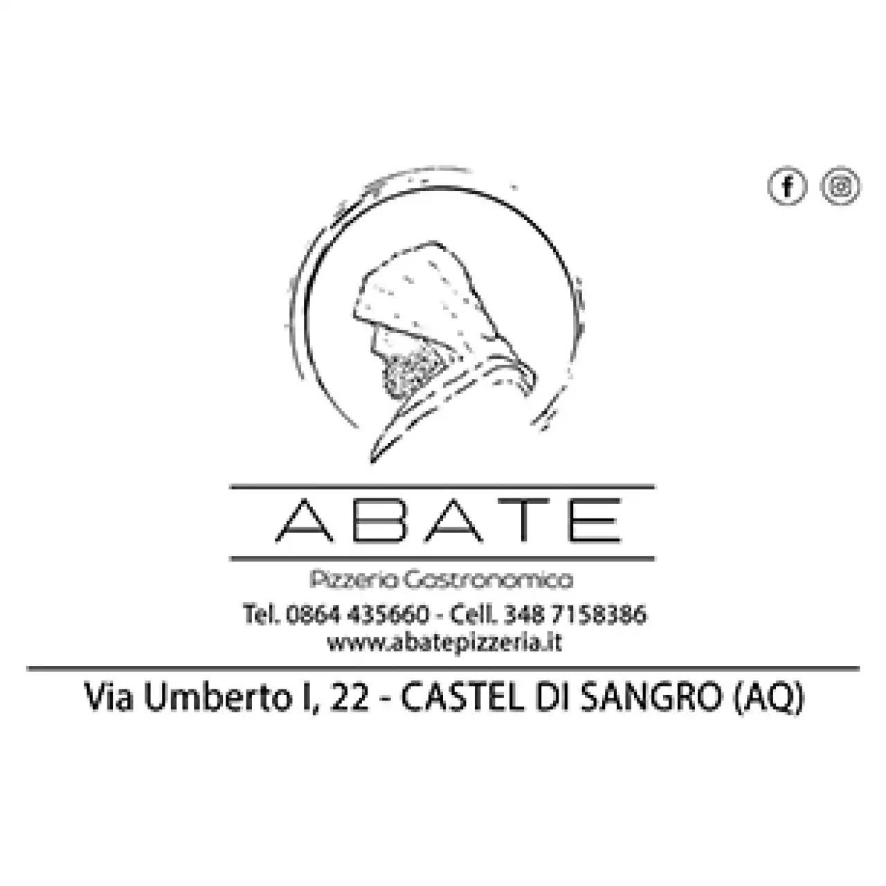 Banner Abate Pizzeria Gastronomica 306 per 306 pixel aggiornato 2024